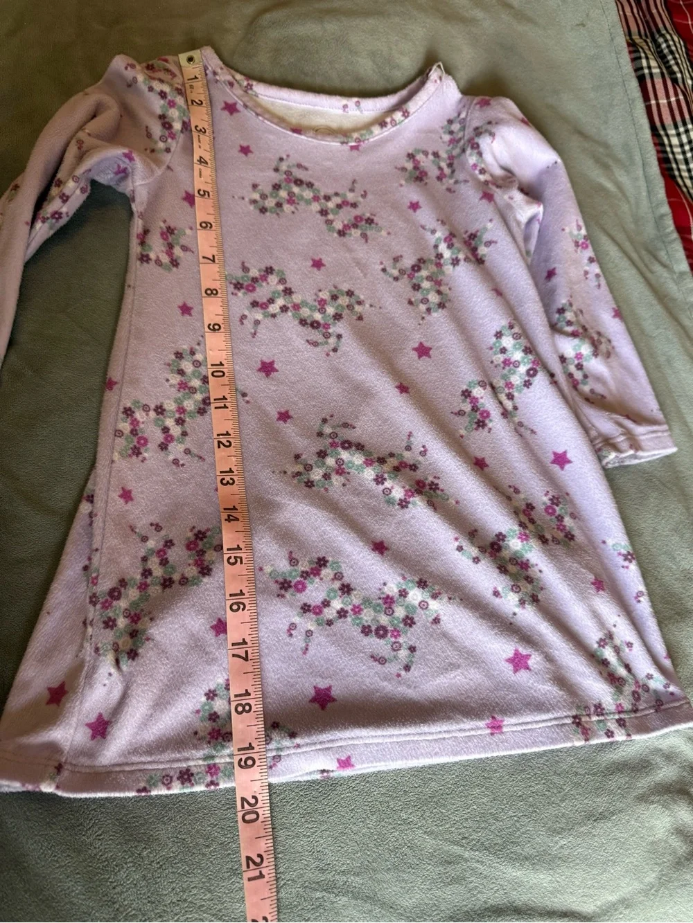 Super sweet 3T girls fleece long sleeve nightgown